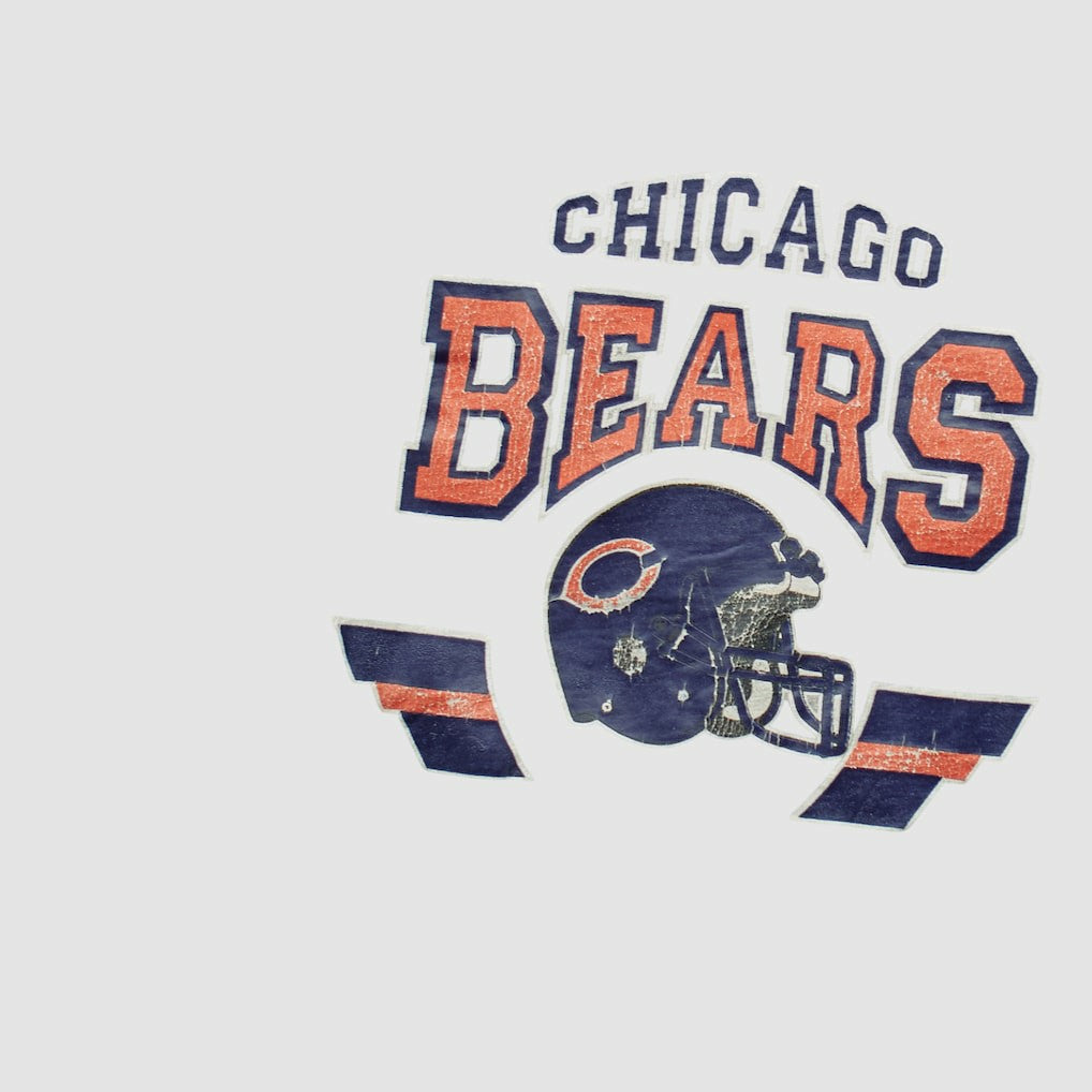 Chicago Bears Champion 80s T-shirt Heather Gray Vintage - Fanatics