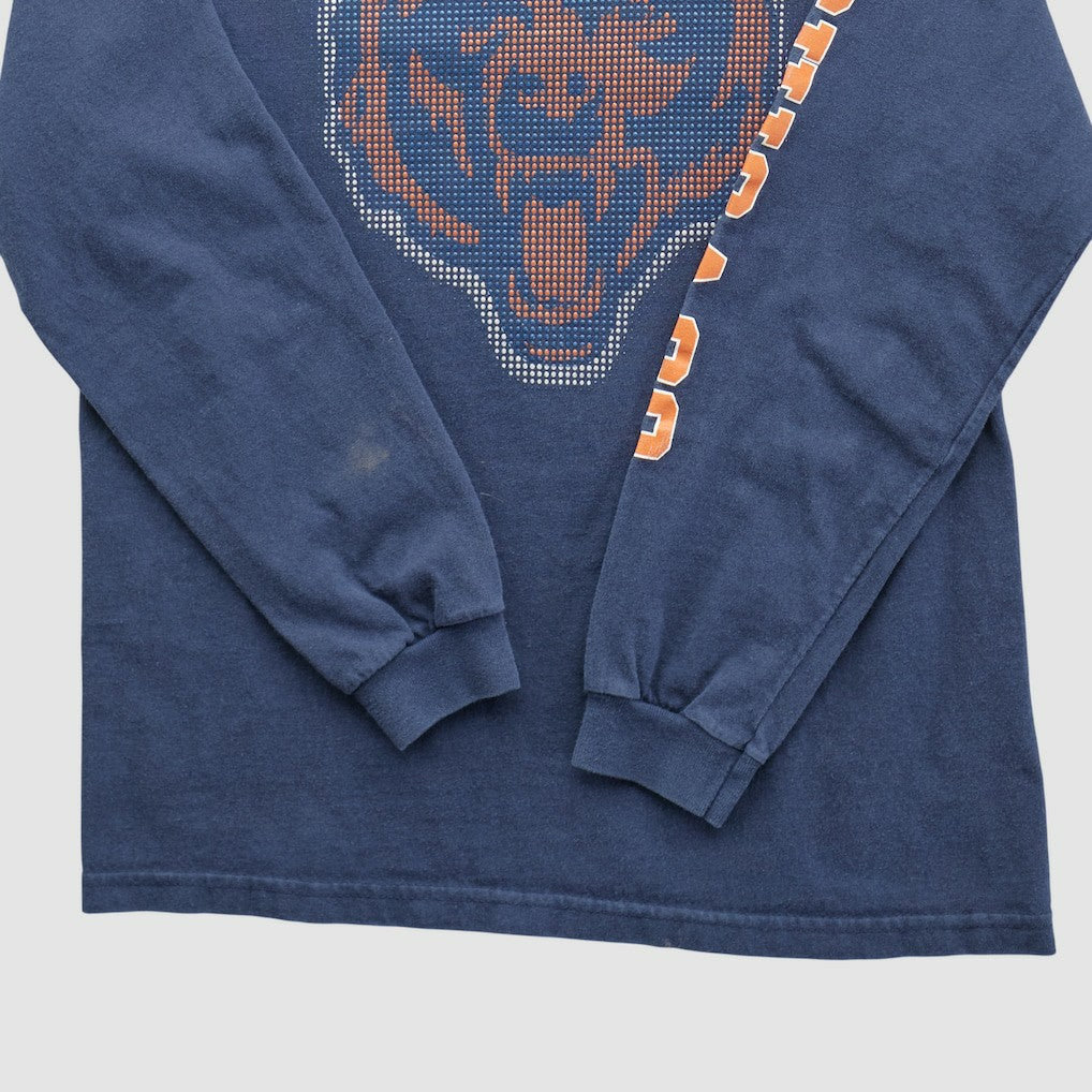 Chicago Bears NFL 2000s Long Sleeve T-shirt Navy Vintage - Fanatics