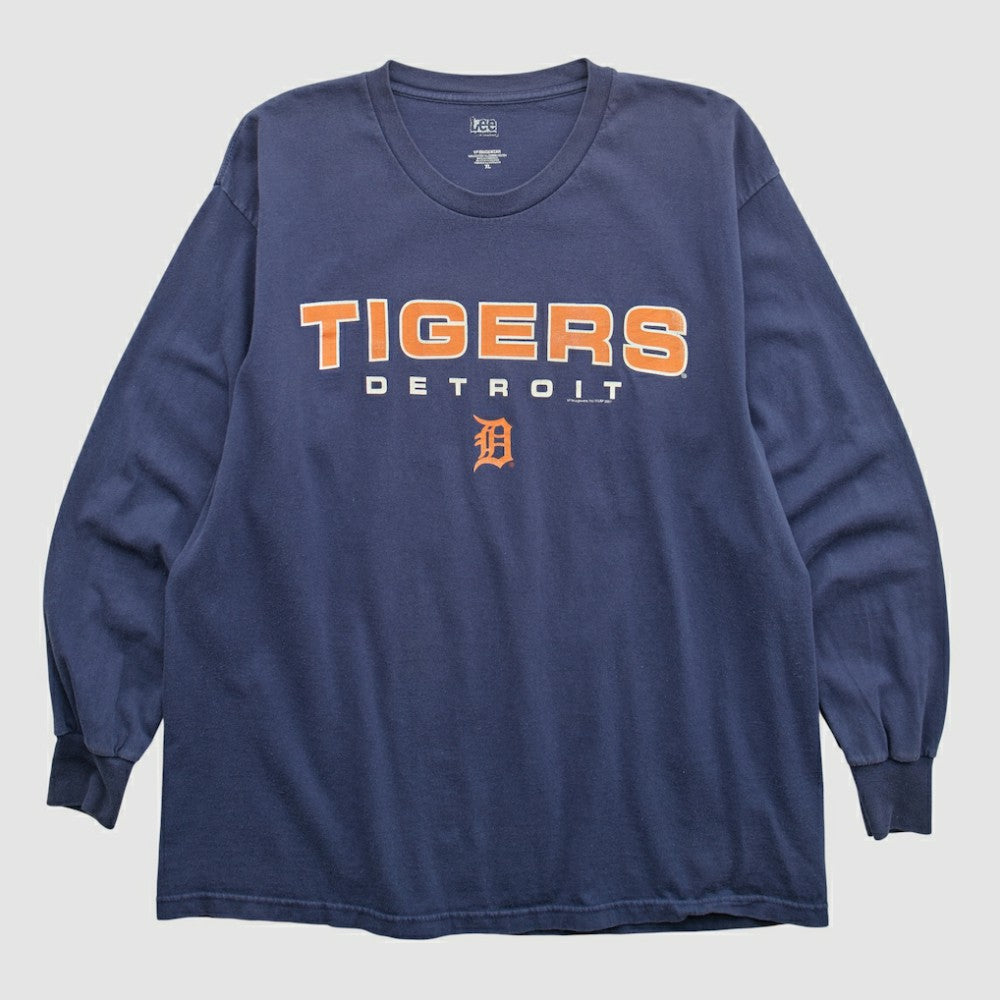 Detroit Tigers Lee Sport 2000s Long Sleeve T-shirt Clearance