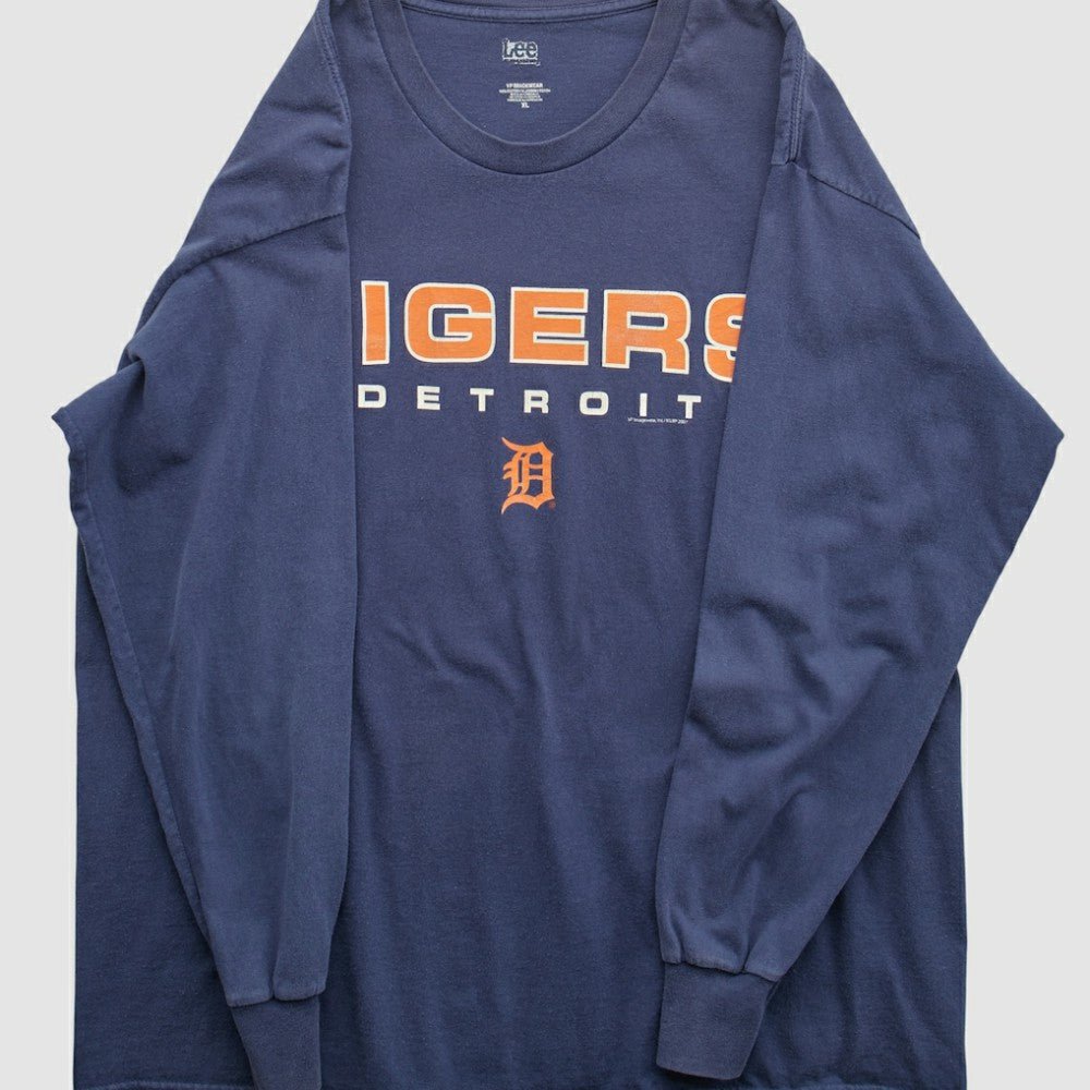 Detroit Tigers Lee Sport 2000s Long Sleeve T-shirt Clearance