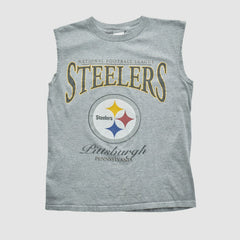 Pittsburgh Steelers 2000s Tank Heather Gray Vintage - Fanatics