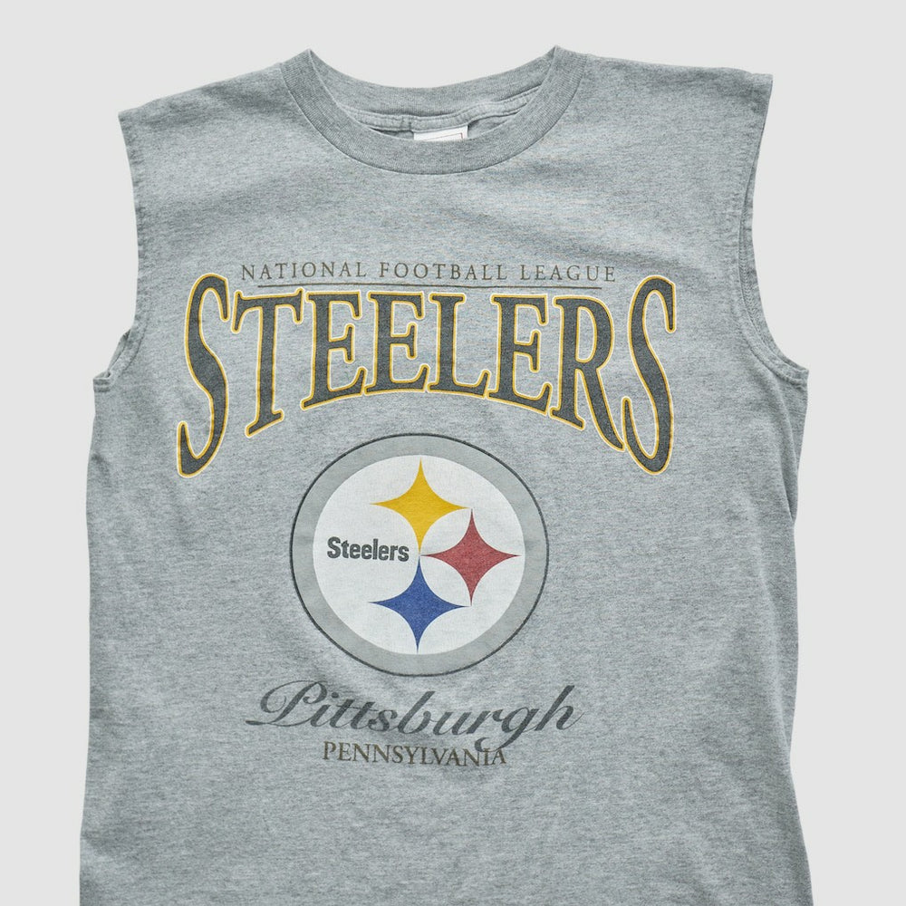 Pittsburgh Steelers 2000s Tank Heather Gray Vintage - Fanatics