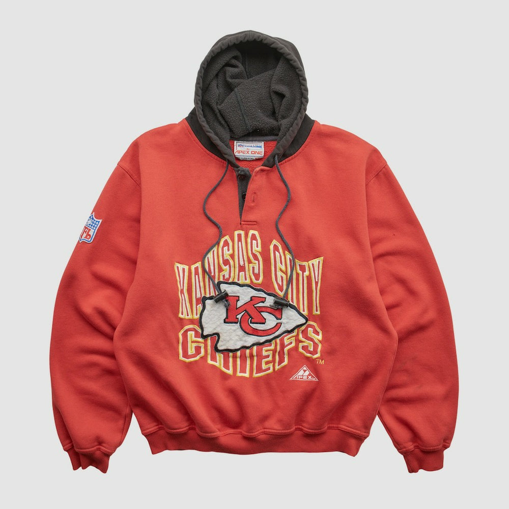 Kansas City Chiefs Pro Line 90s Hooded Pullover Sweatshirt Red Vintage - Fanatics