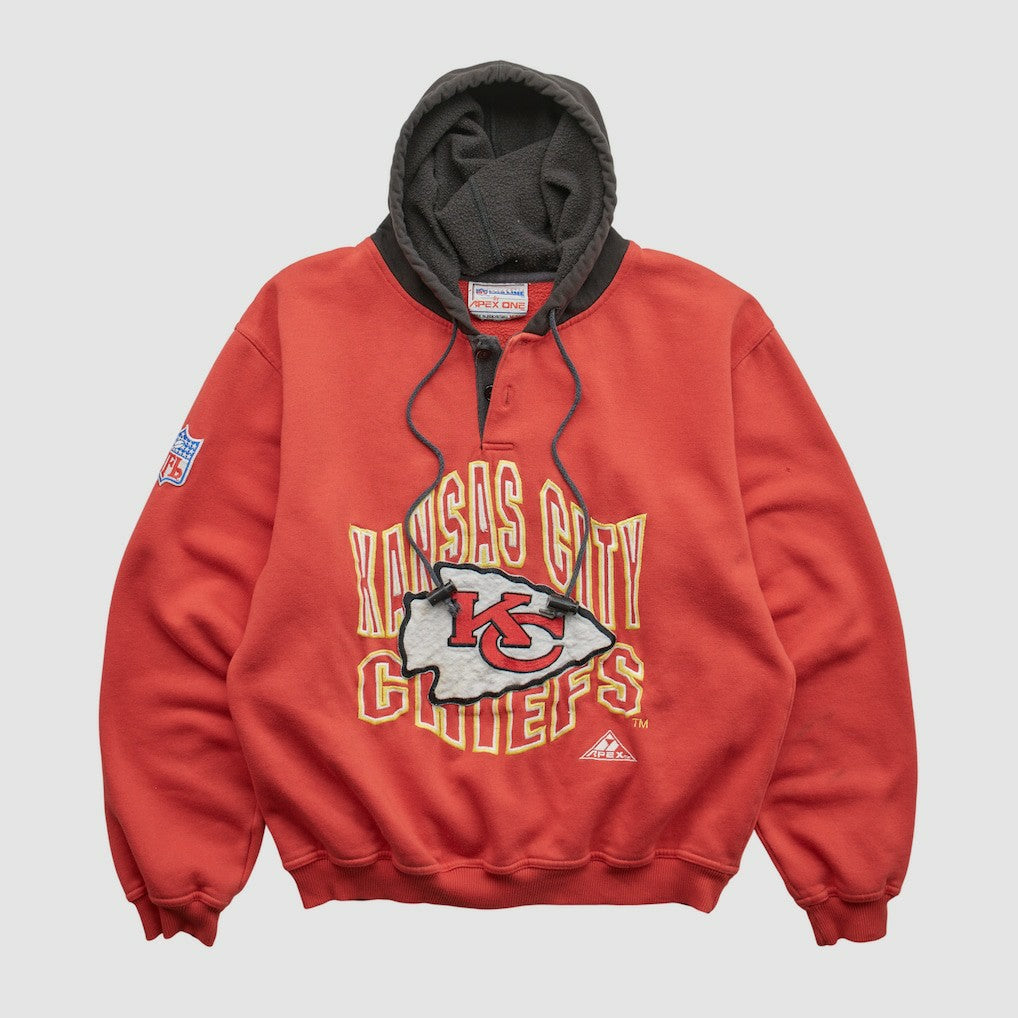 Kansas City Chiefs Pro Line 90s Hooded Pullover Sweatshirt Red Vintage - Fanatics