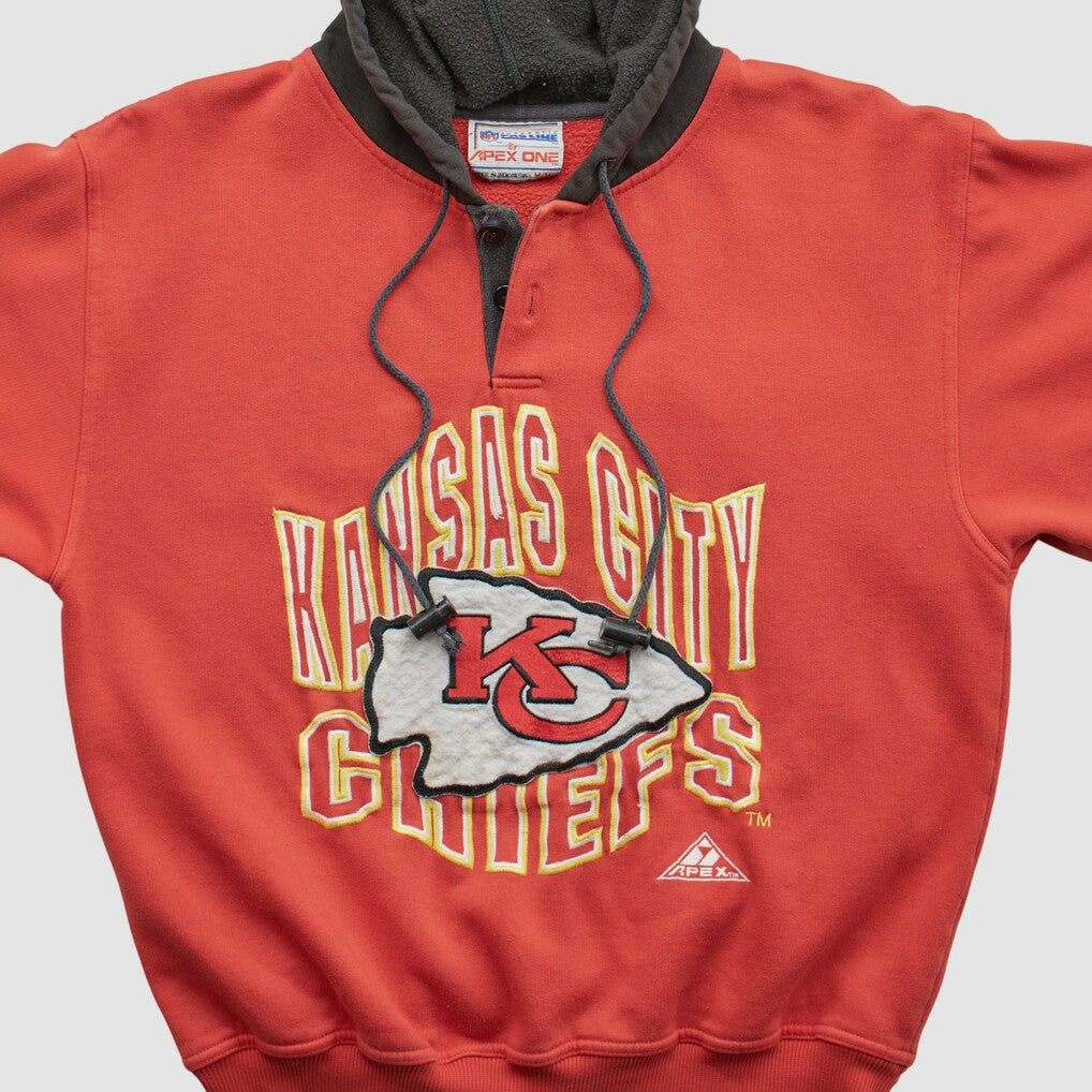Kansas City Chiefs Pro Line 90s Hooded Pullover Sweatshirt Red Vintage - Fanatics