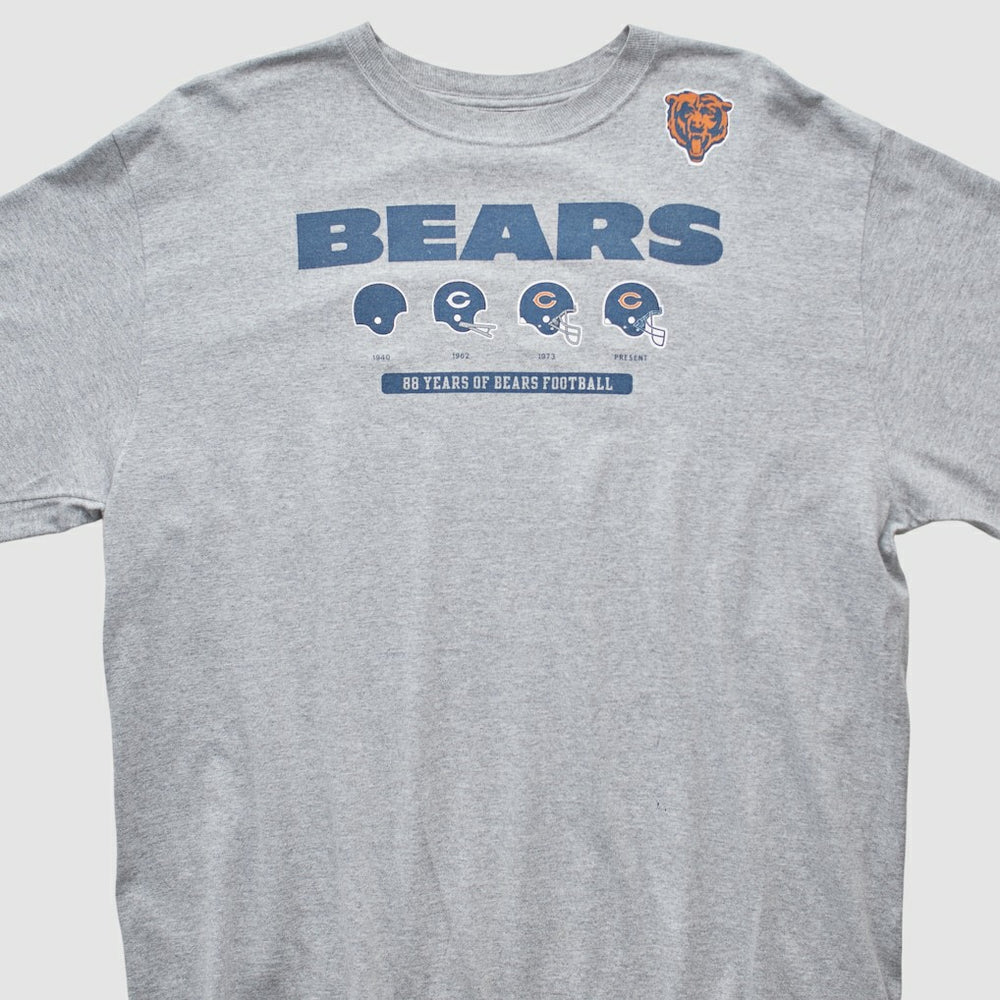 Chicago Bears Reebok 2000s Long Sleeve T-shirt Heather Gray Vintage - Fanatics