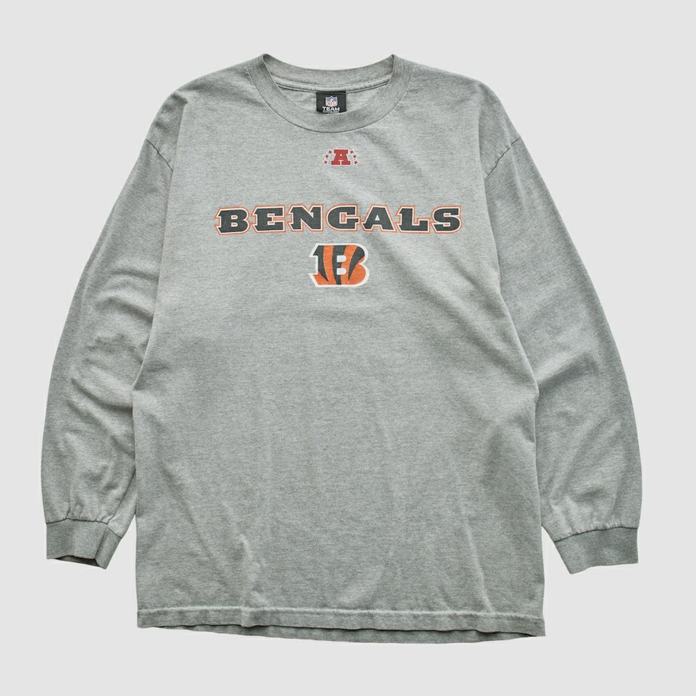 Cincinnati Bengals NFL 2010s Long Sleeve T-shirt Heather Gray Vintage - Fanatics