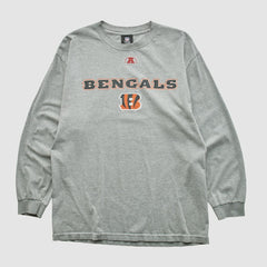 Cincinnati Bengals NFL 2010s Long Sleeve T-shirt Heather Gray Vintage - Fanatics