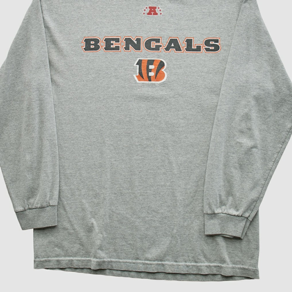 Cincinnati Bengals NFL 2010s Long Sleeve T-shirt Heather Gray Vintage - Fanatics