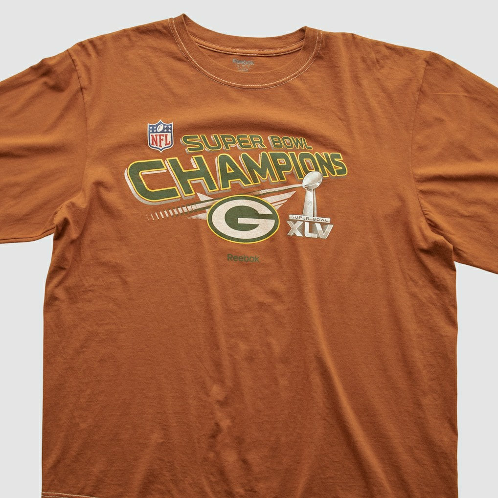 Super Bowl Champions XLV Reebok 2011 Long Sleeve T-shirt Clay Vintage - Fanatics