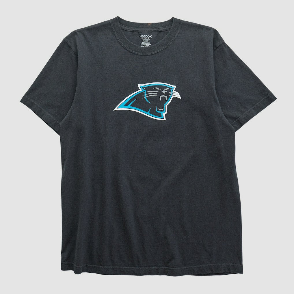 Carolina Panthers Reebok 2000s T-shirt Black Vintage - Fanatics