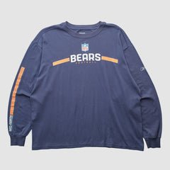 Chicago Bears Reebok 2000s Long Sleeve T-shirt Navy Vintage - Fanatics