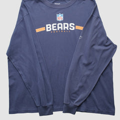 Chicago Bears Reebok 2000s Long Sleeve T-shirt Navy Vintage - Fanatics