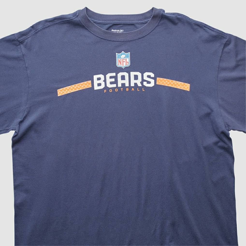 Chicago Bears Reebok 2000s Long Sleeve T-shirt Navy Vintage - Fanatics
