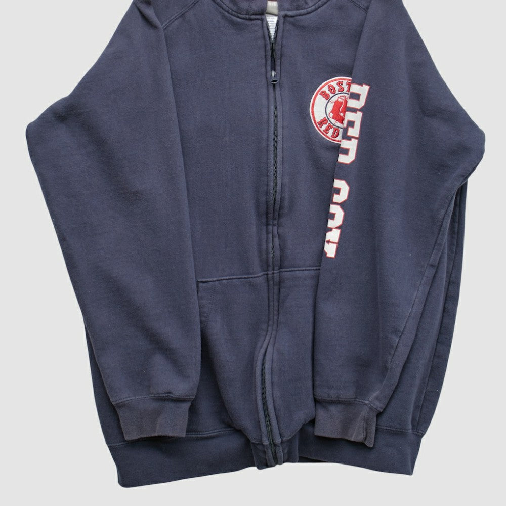 Boston Red Sox Genuine Merchandise 2000s Hooded Full Zip Sweatshirt Lifestyle