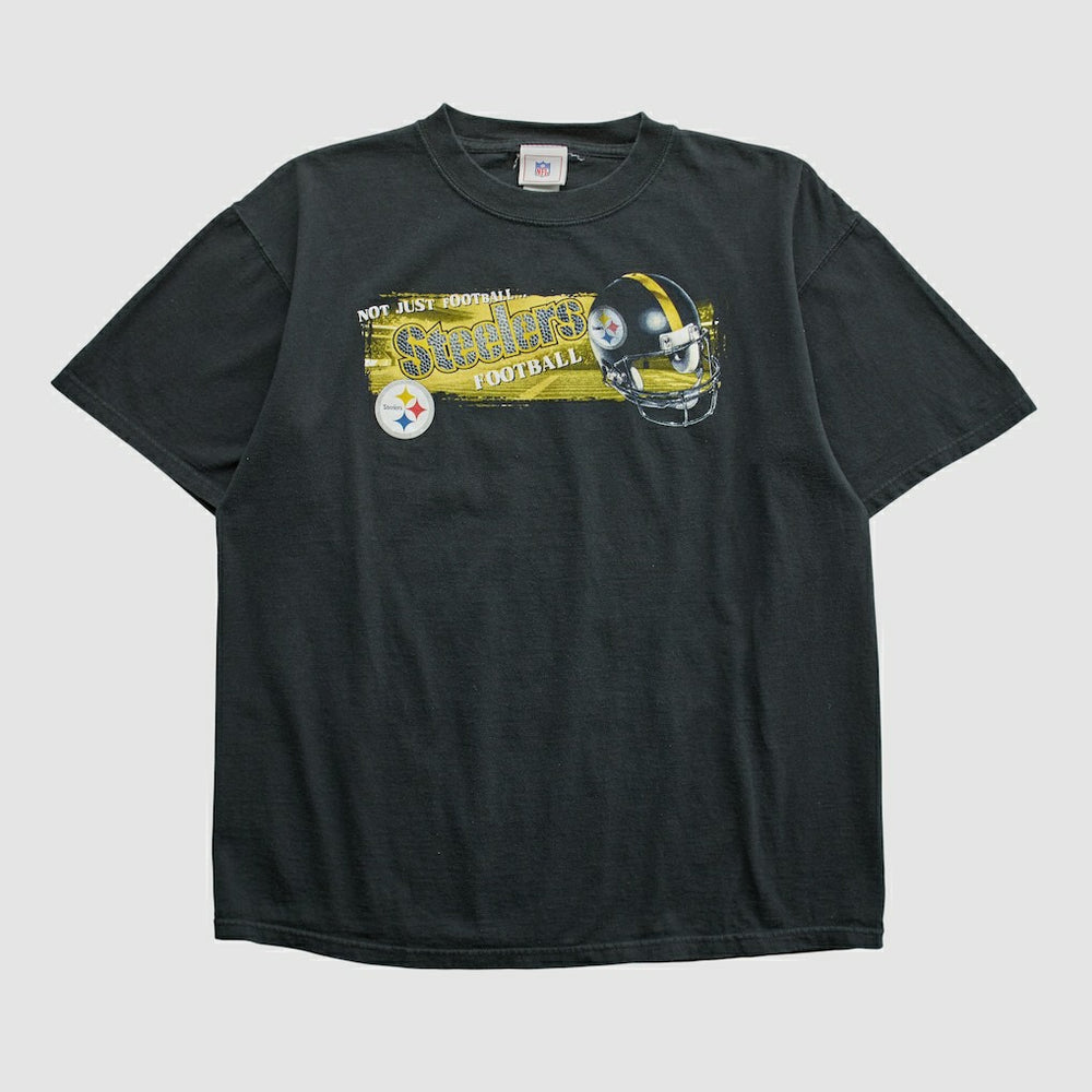 Pittsburgh Steelers NFL 2000s T-shirt Black Vintage - Fanatics
