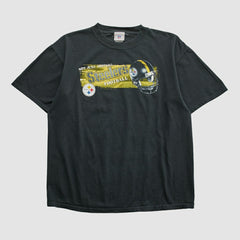 Pittsburgh Steelers NFL 2000s T-shirt Black Vintage - Fanatics
