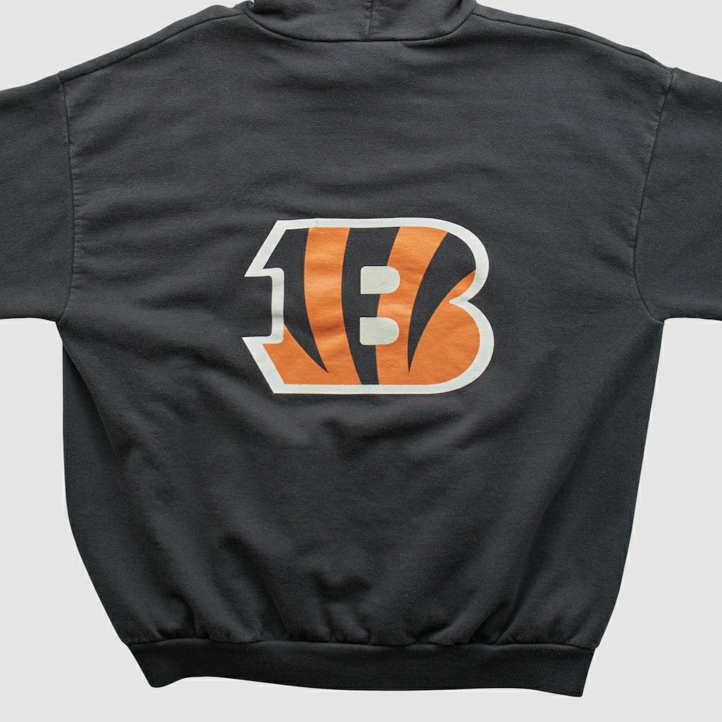 Cincinnati Bengals NFL 2000s Hooded Pullover Sweatshirt Black Vintage - Fanatics