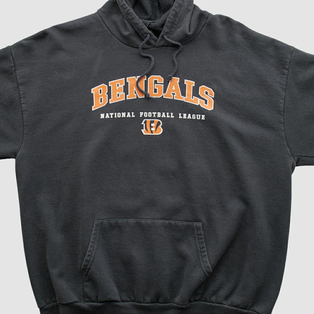 Cincinnati Bengals NFL 2000s Hooded Pullover Sweatshirt Black Vintage - Fanatics