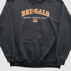 Cincinnati Bengals NFL 2000s Hooded Pullover Sweatshirt Black Vintage - Fanatics