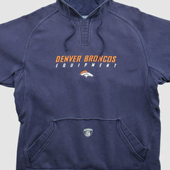 Denver Broncos Reebok 2000s Hooded Pullover Sweatshirt Navy Vintage - Fanatics