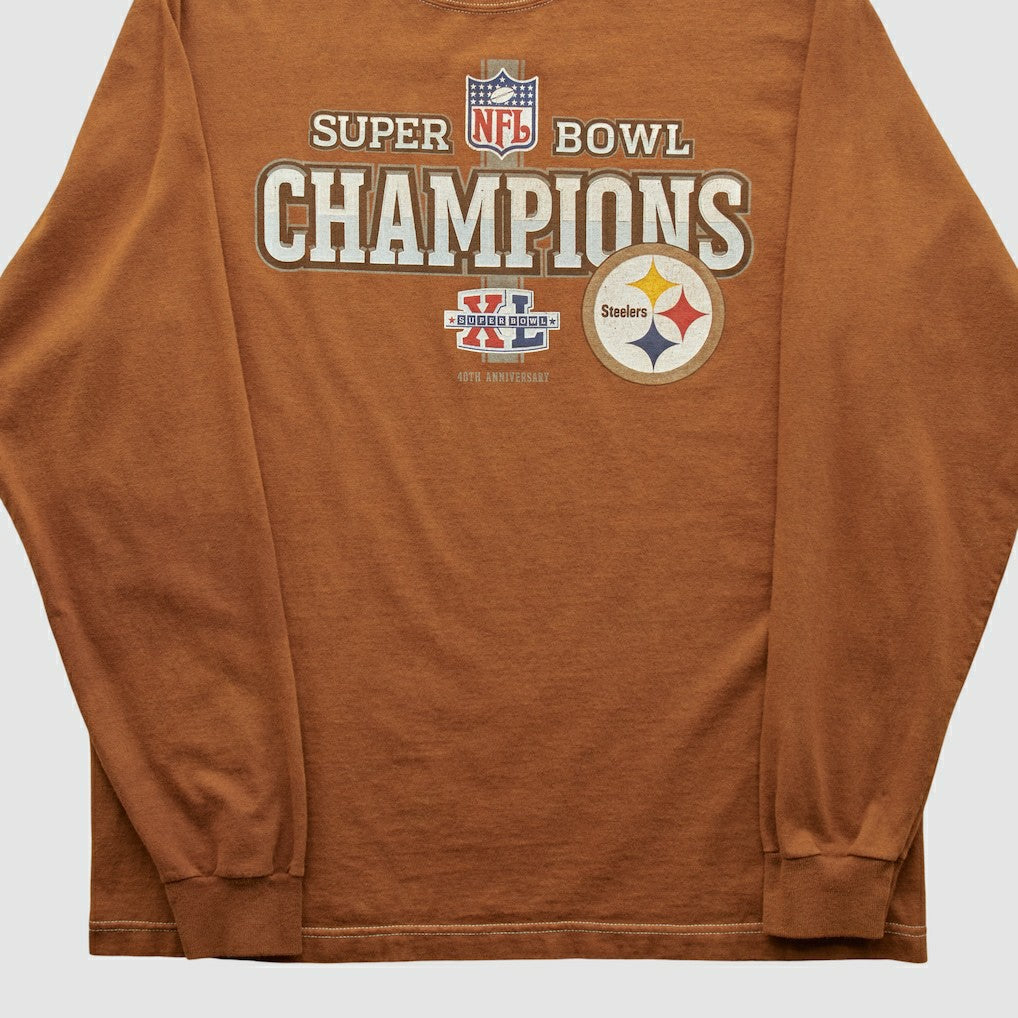 Super Bowl Champions Reebok 2006 Long Sleeve T-shirt Clay Vintage - Fanatics