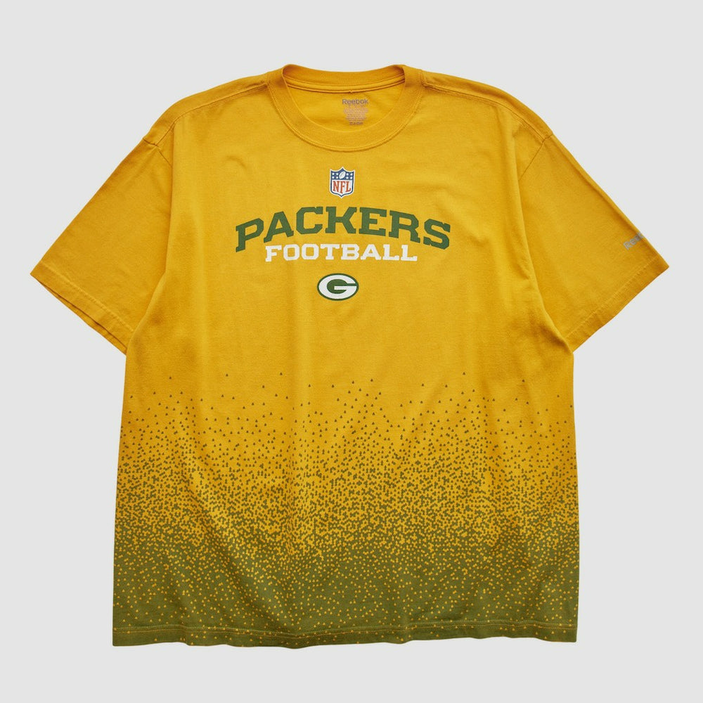 Green Bay Packers Reebok 2000s T-shirt Yellow Vintage - Fanatics