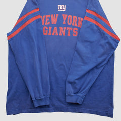 New York Giants NFL 2000s Long Sleeve T-shirt Blue Vintage - Fanatics