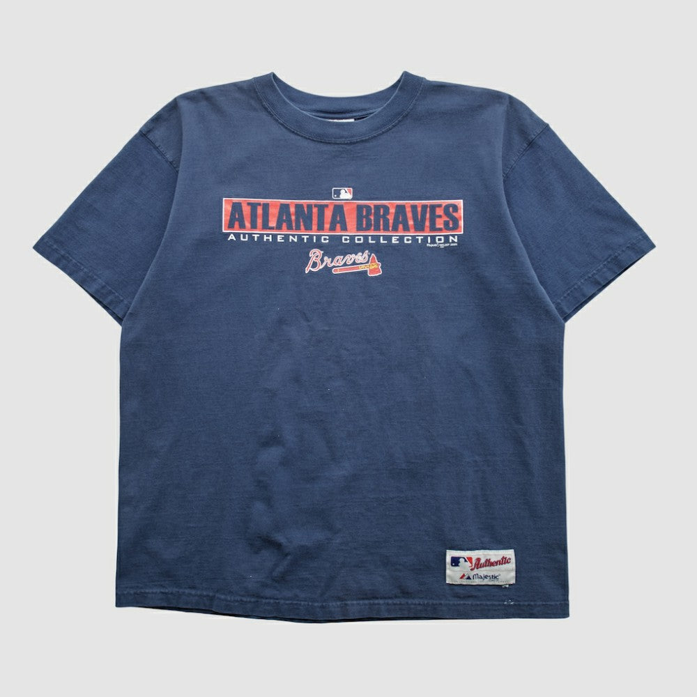 Atlanta Braves Majestic 2000s T-shirt On Sale