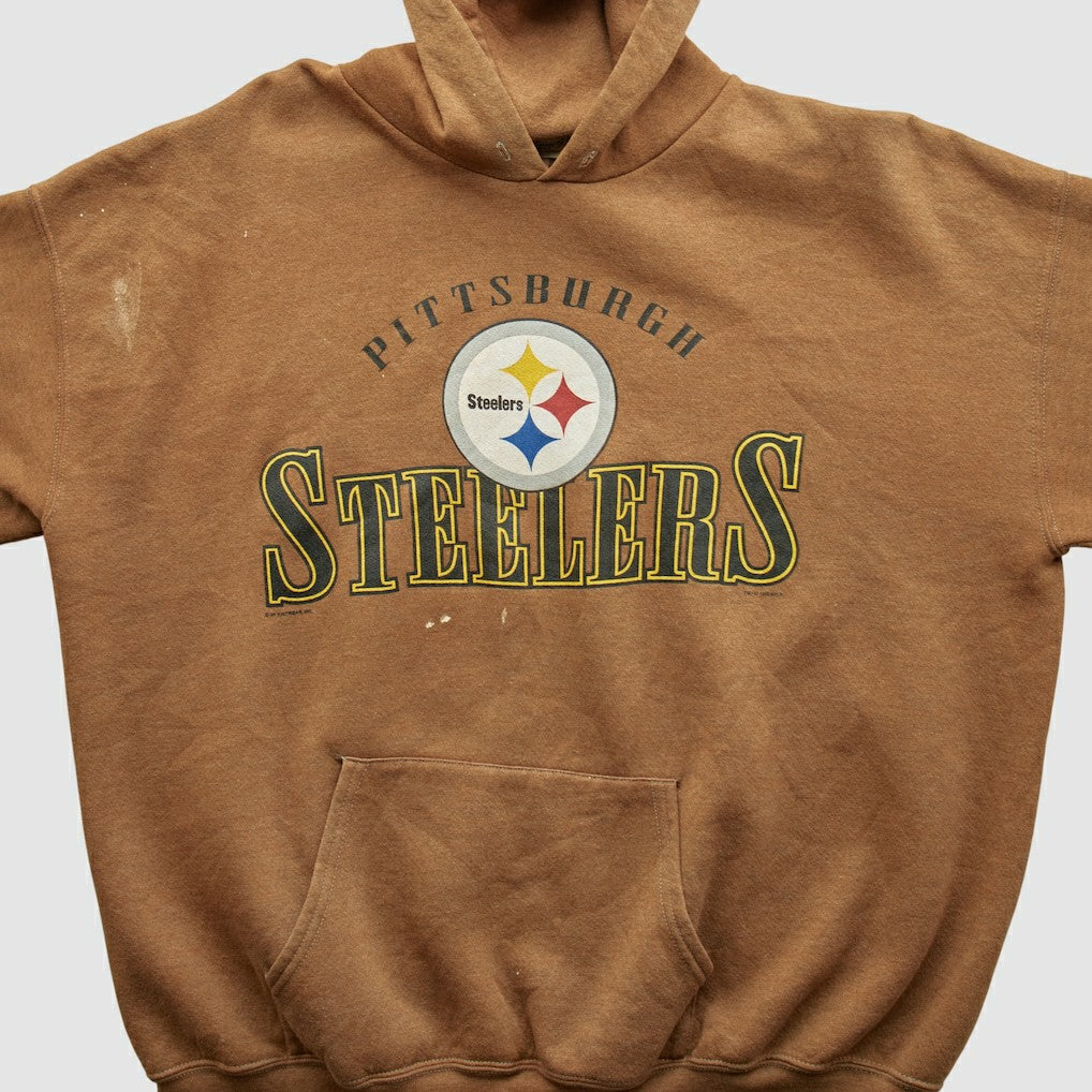 Pittsburgh Steelers Lee Sport 2000s Hooded Pullover Sweatshirt Clay Vintage - Fanatics