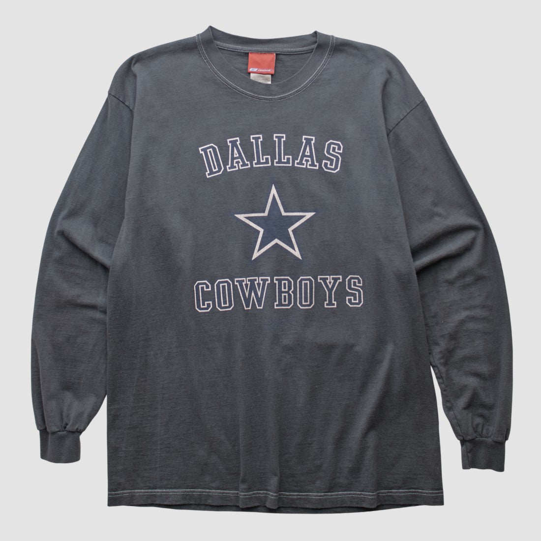 Dallas Cowboys Reebok 2000s Long Sleeve T-shirt Charcoal Vintage - Fanatics