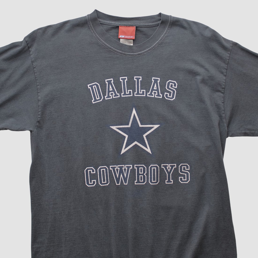 Dallas Cowboys Reebok 2000s Long Sleeve T-shirt Charcoal Vintage - Fanatics