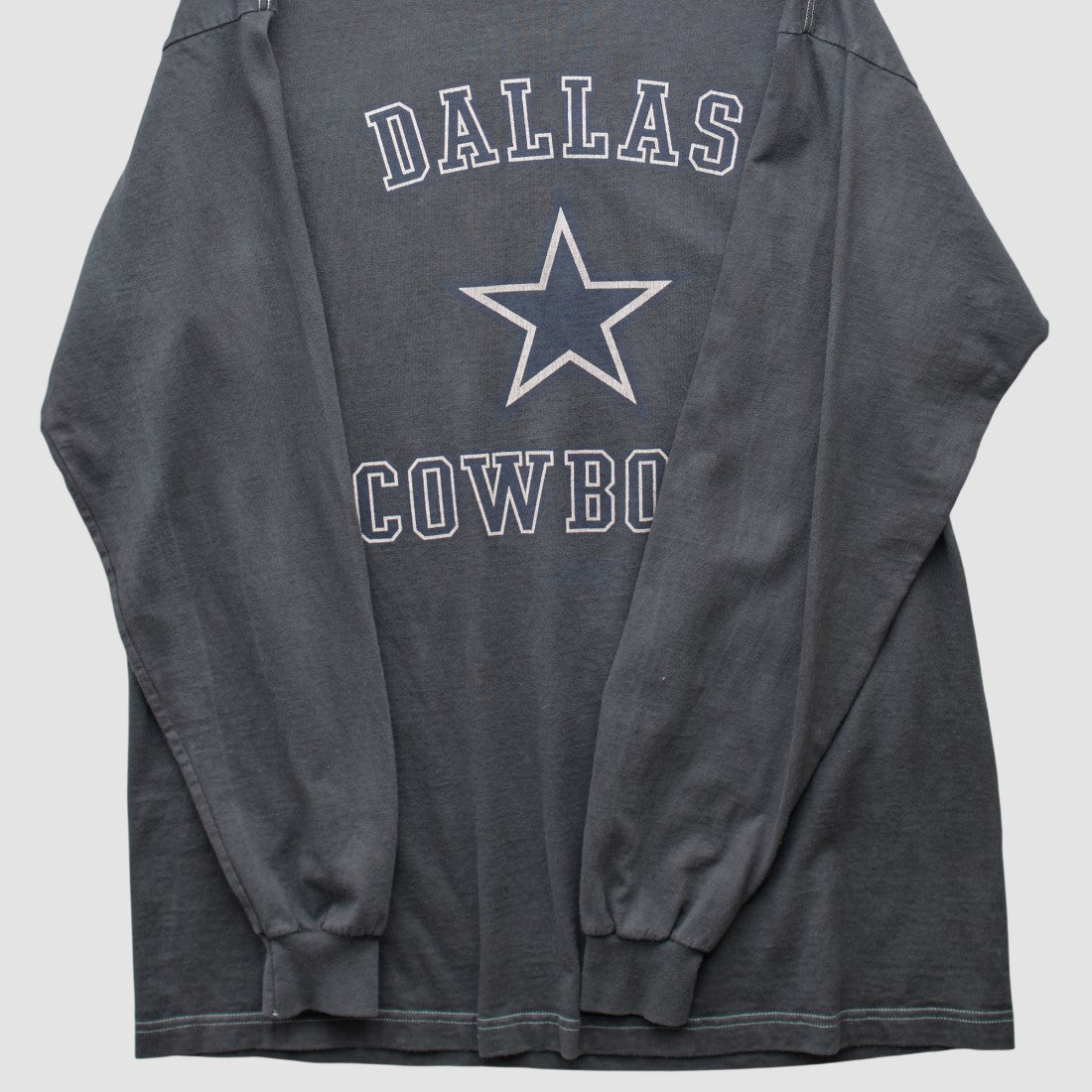 Dallas Cowboys Reebok 2000s Long Sleeve T-shirt Charcoal Vintage - Fanatics