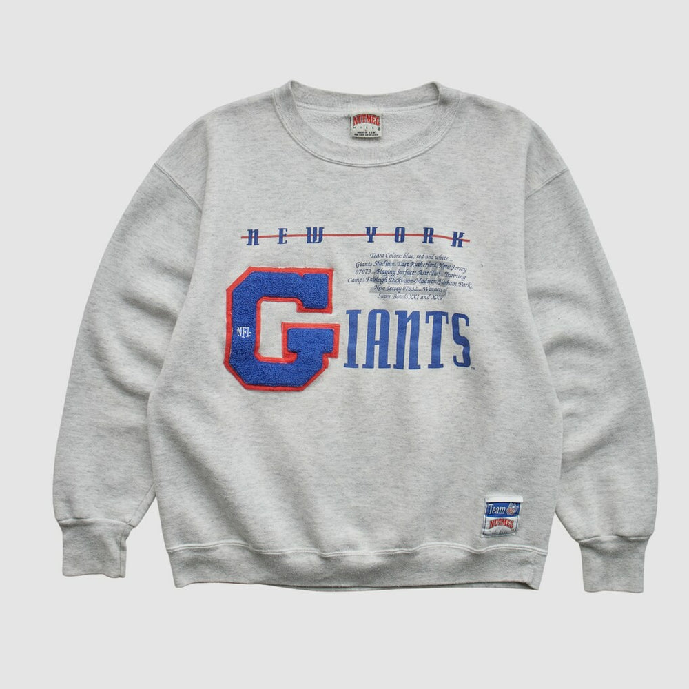 New York Giants Nutmeg Mills 90s Sweatshirt Heather Gray Vintage - Fanatics