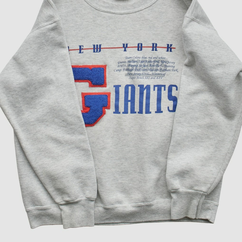New York Giants Nutmeg Mills 90s Sweatshirt Heather Gray Vintage - Fanatics