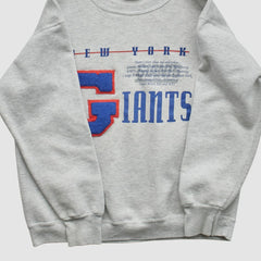 New York Giants Nutmeg Mills 90s Sweatshirt Heather Gray Vintage - Fanatics