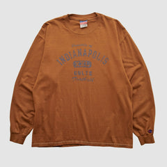 Indianapolis Colts Champion 2000s Long Sleeve T-shirt Clay Vintage - Fanatics