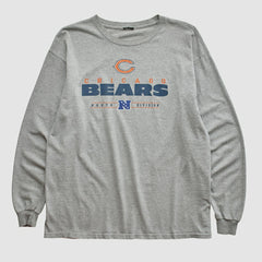 Chicago Bears 2010s Long Sleeve T-shirt Heather Gray Vintage - Fanatics