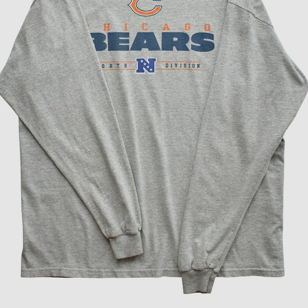 Chicago Bears 2010s Long Sleeve T-shirt Heather Gray Vintage - Fanatics