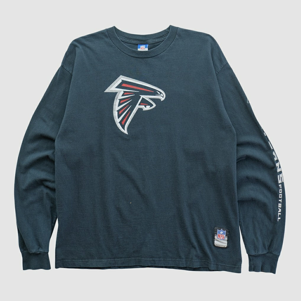 Atlanta Falcons Reebok 2000s Long Sleeve T-shirt Black Vintage - Fanatics