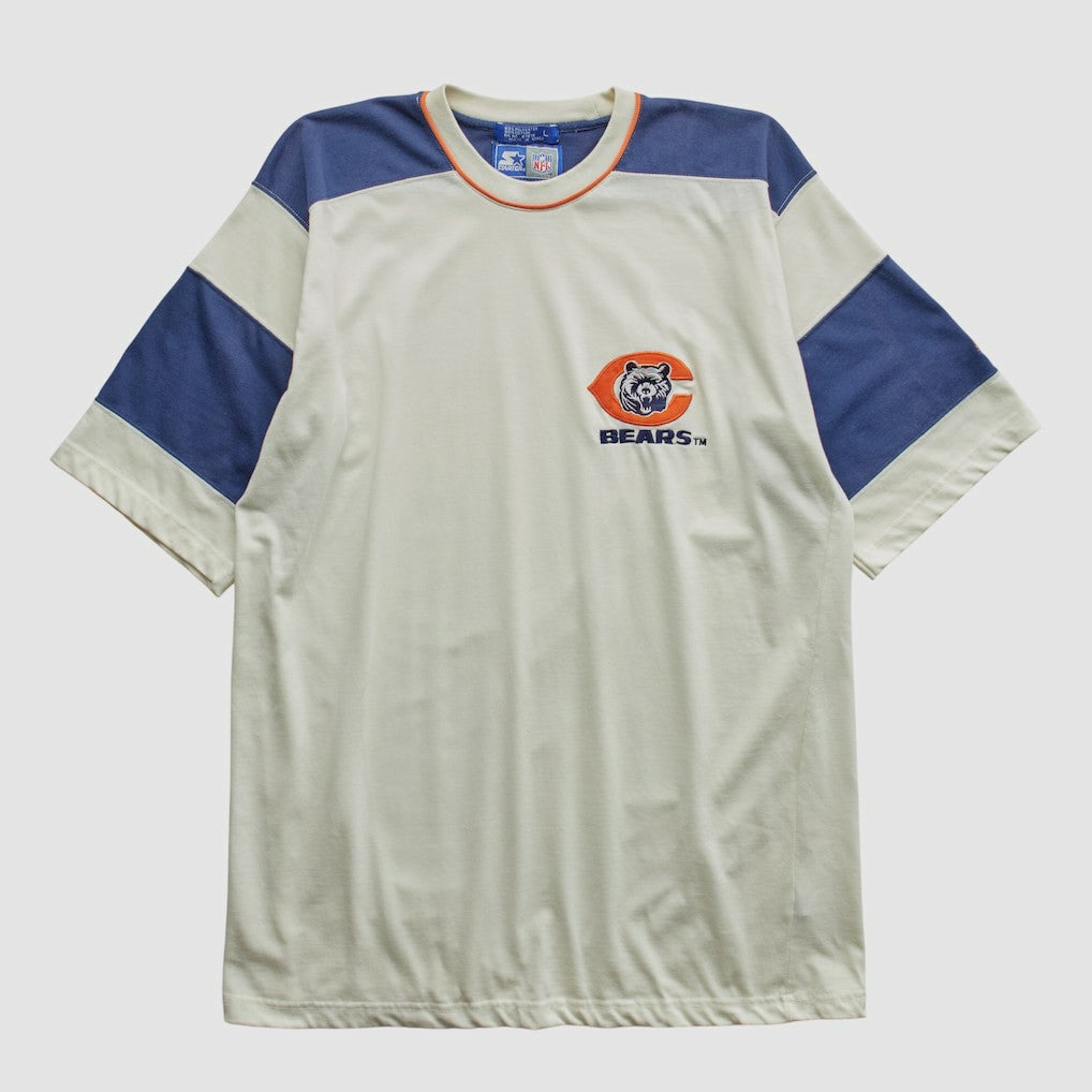 Chicago Bears Starter 90s T-shirt White Vintage - Fanatics