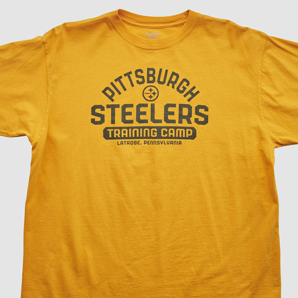 Pittsburgh Steelers Reebok 2000s T-shirt Yellow Vintage - Fanatics