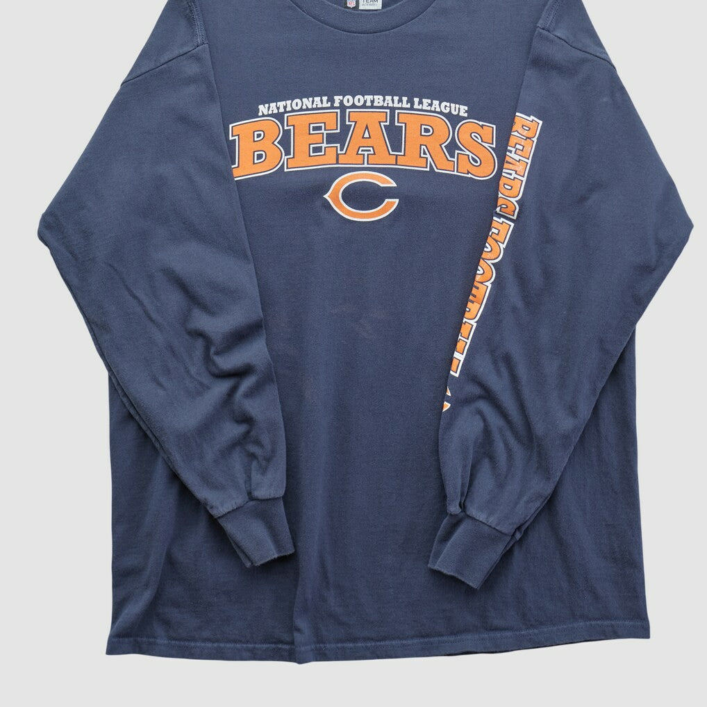 Chicago Bears NFL 2010s Long Sleeve T-shirt Navy Vintage - Fanatics