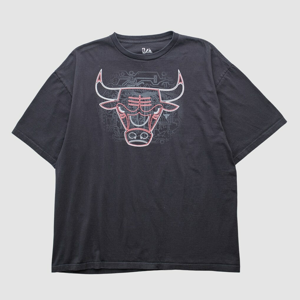 Vintage - Chicago Bulls Majestic 2000s T-shirt - Black Vintage