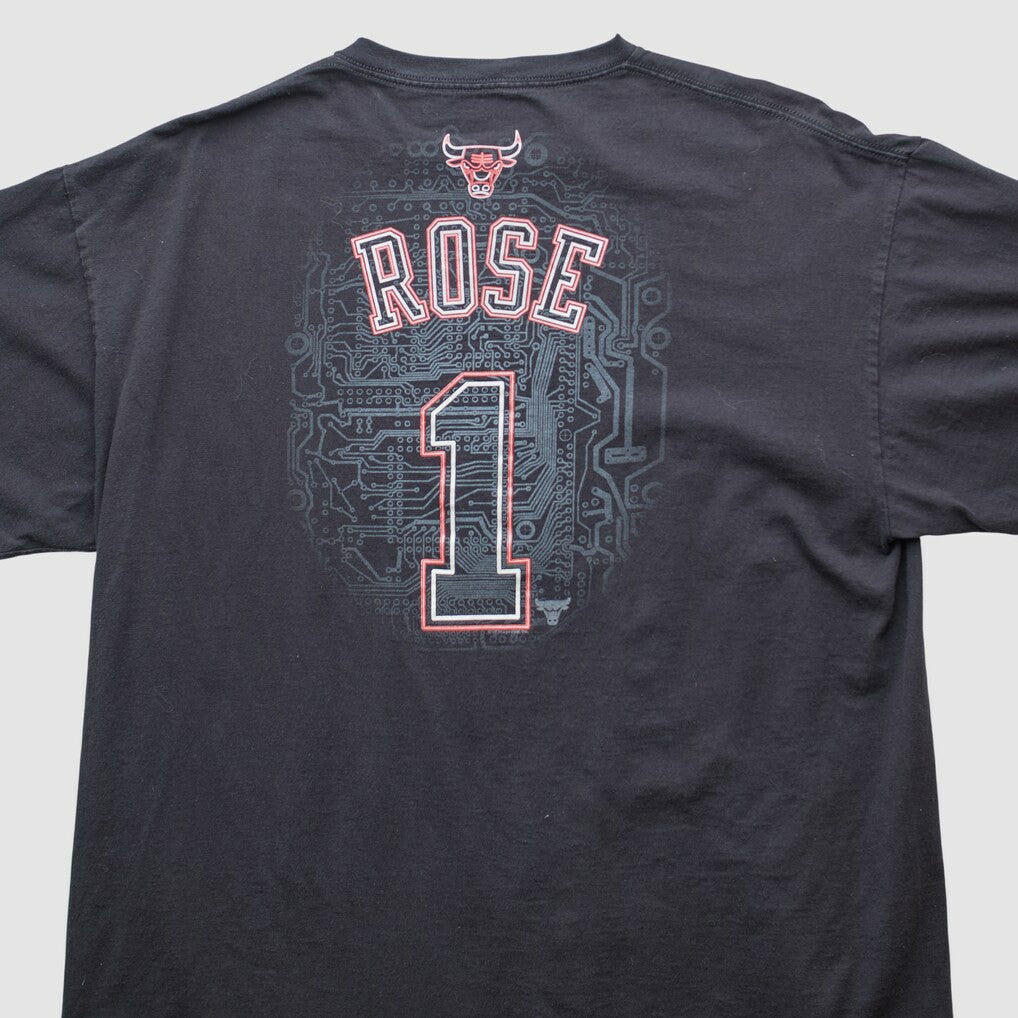 Vintage - Chicago Bulls Majestic 2000s T-shirt - Black Vintage