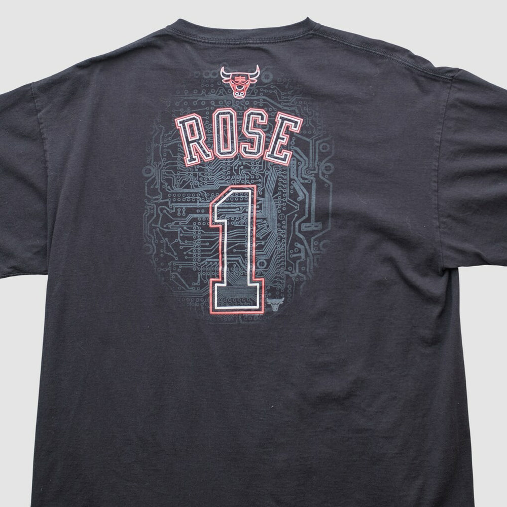 Vintage - Chicago Bulls Majestic 2000s T-shirt - Black Vintage