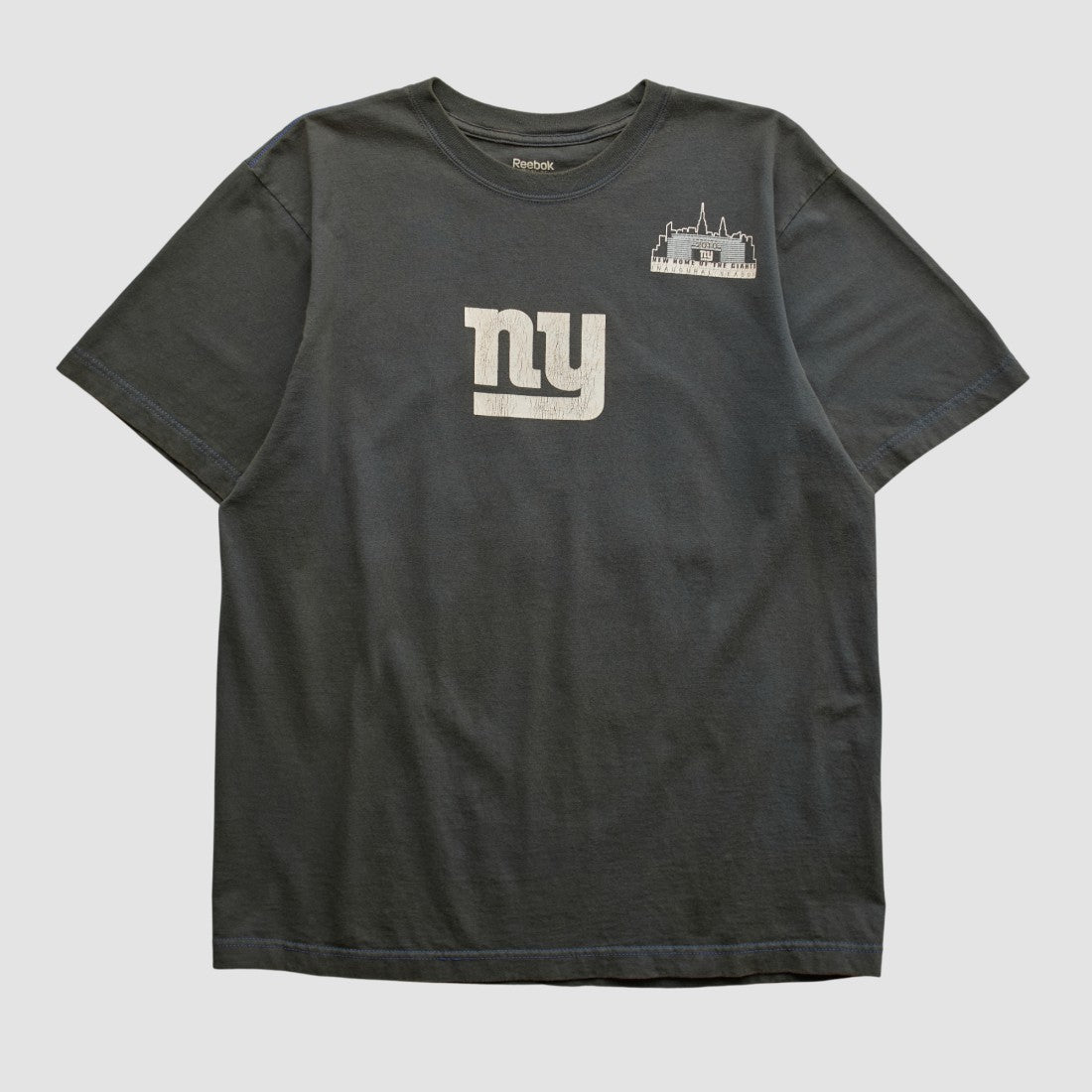 New York Giants Reebok 2010 T-shirt Black Vintage - Fanatics
