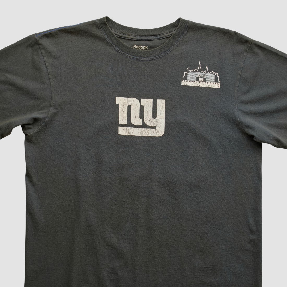 New York Giants Reebok 2010 T-shirt Black Vintage - Fanatics