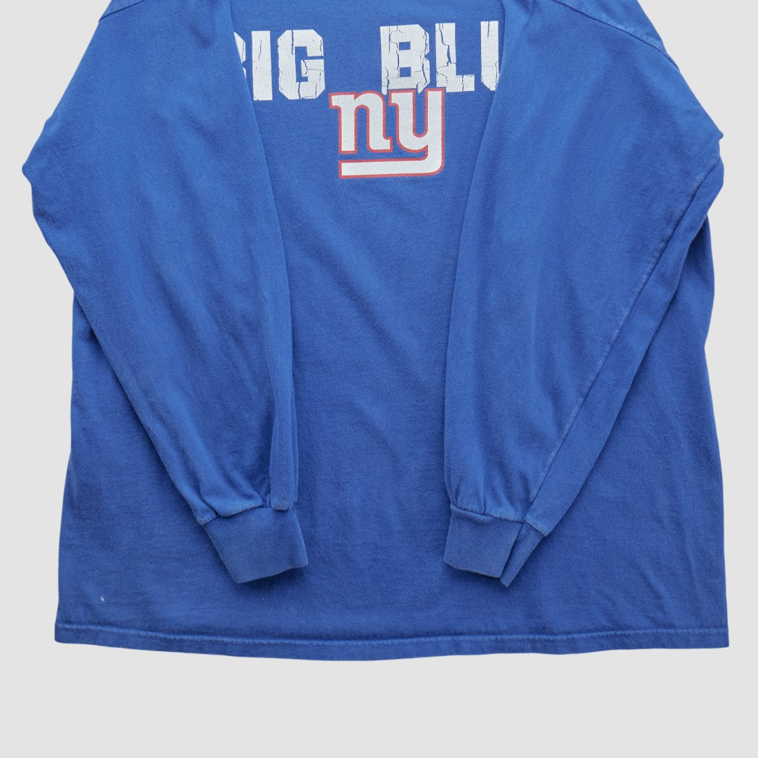 New York Giants NFL 2010s Long Sleeve T-shirt Blue Vintage - Fanatics