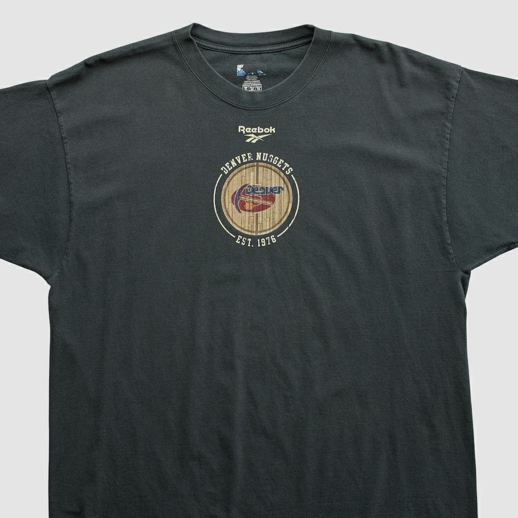 Vintage - Denver Nuggets Reebok 2000s T-shirt - Black Vintage